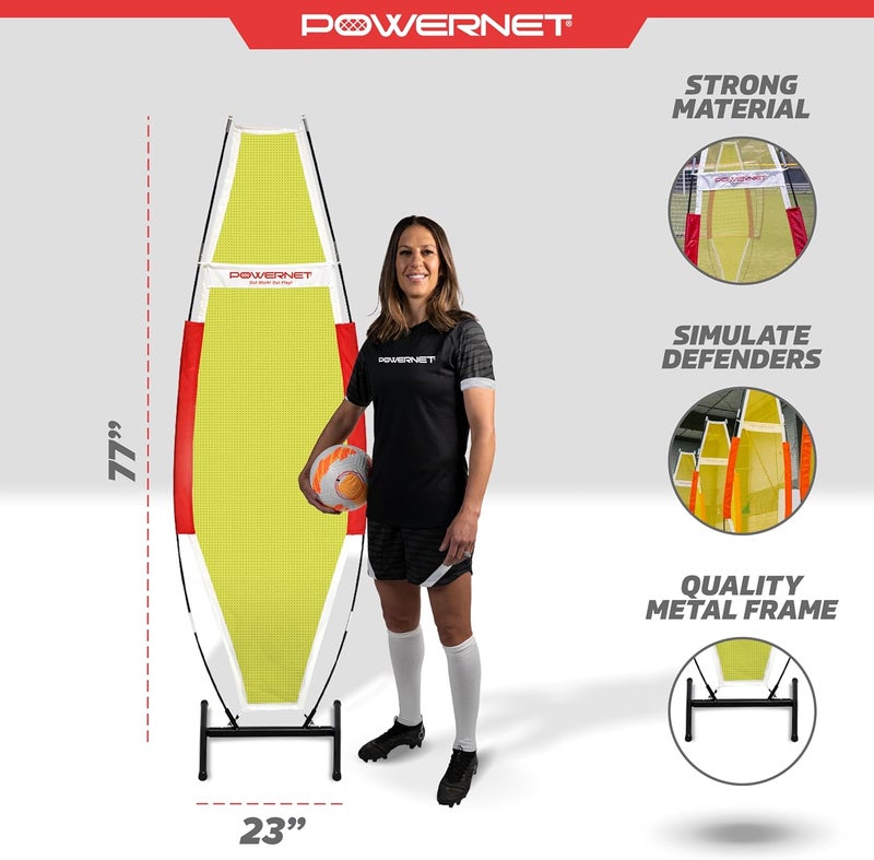 PowerNet Portable Defender Training Dummy for Football, Basketball and Soccer, 77" x 23" Portable Agility Training Equipment, Simulate Shooting Around Defense, Multi-Sport Mannequin - Image 3