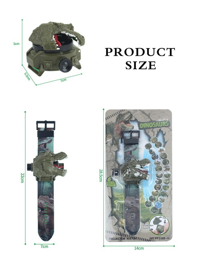 dinosaurs Projector Watch, with 24 Dinosaur  Projection Patterns Cartoons Kids, with Adjustable Strap, Toys Gift - Image 2
