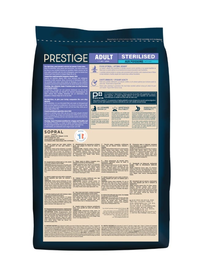 Pro nutrition Prestige Cat Adult Sterilised Fish 2Kg - Image 2