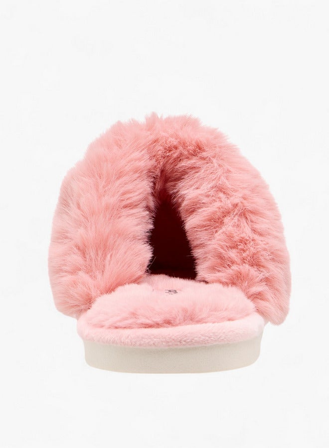 Le Confort Women's Closed Toe Faux Fur Bedroom Slippers  - Image 4