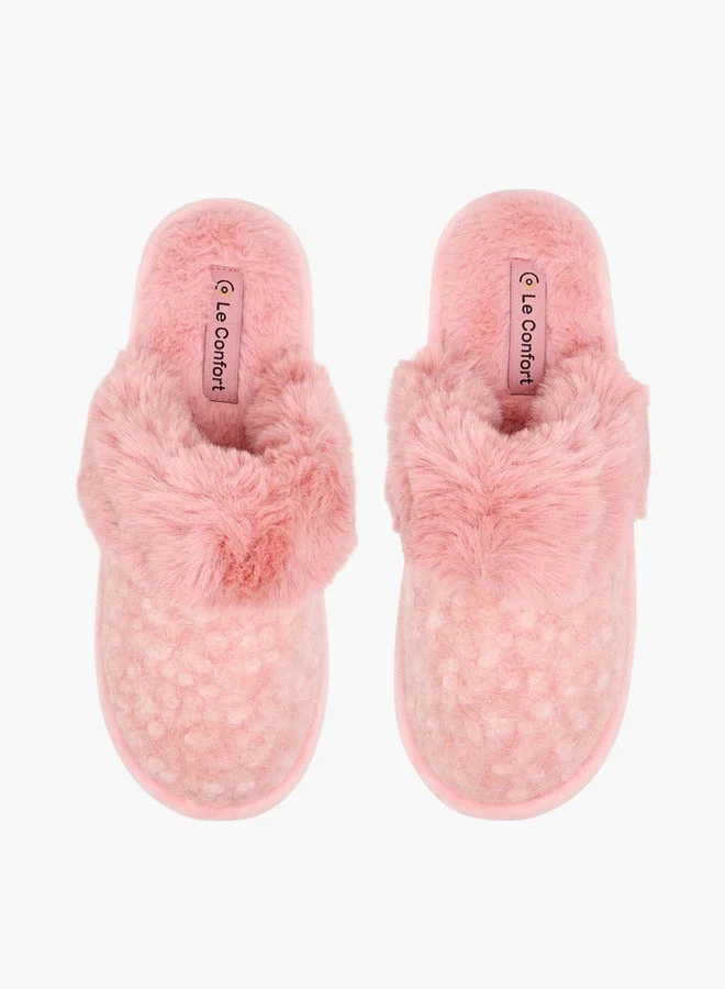 لو كونفورت شباشب منزل نسائية فرو مغلقة