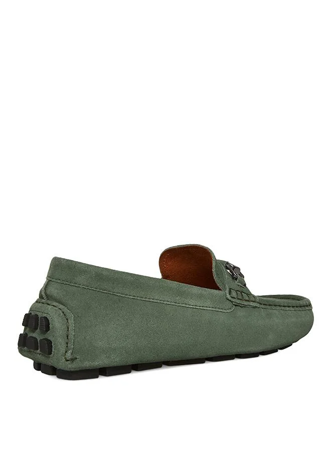 ستيف مادن Boteti Olive Suede Men's Loafers