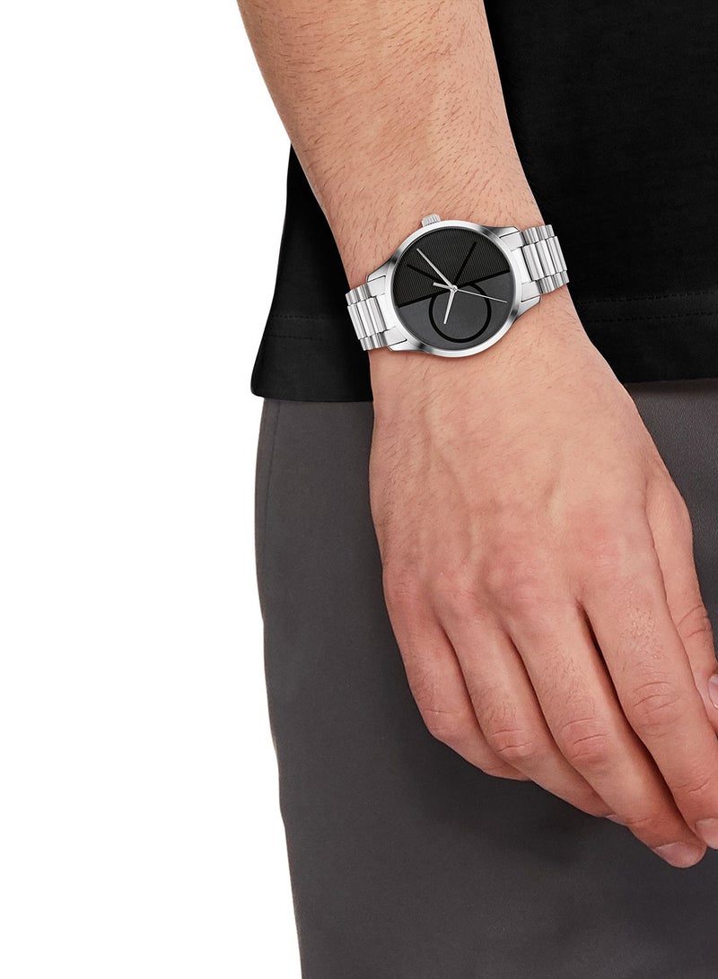 CALVIN KLEIN ساعة يد ايكونيك للجنسين من الستانلس ستيل - 25200163 - Image 4