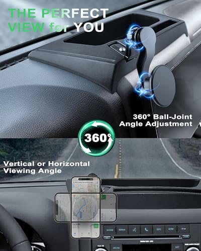ZKJAYOE Magnetic Phone Mount for Jeep 2011-2017 Wrangler JK JKU - Dashboard Phone Holder with Magsafe for Jeep Wrangler Accessories (Not for JL JLU JT) - Image 5