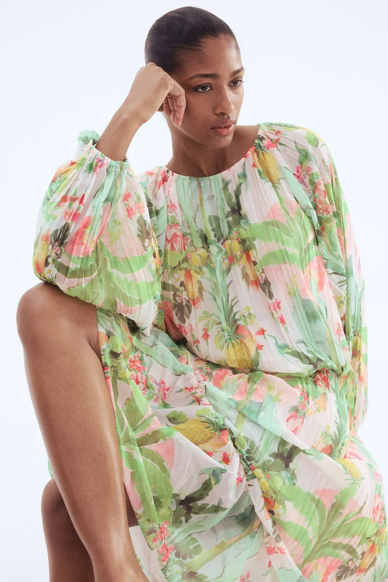 اتش اند ام فستان ماكسي بكسرات