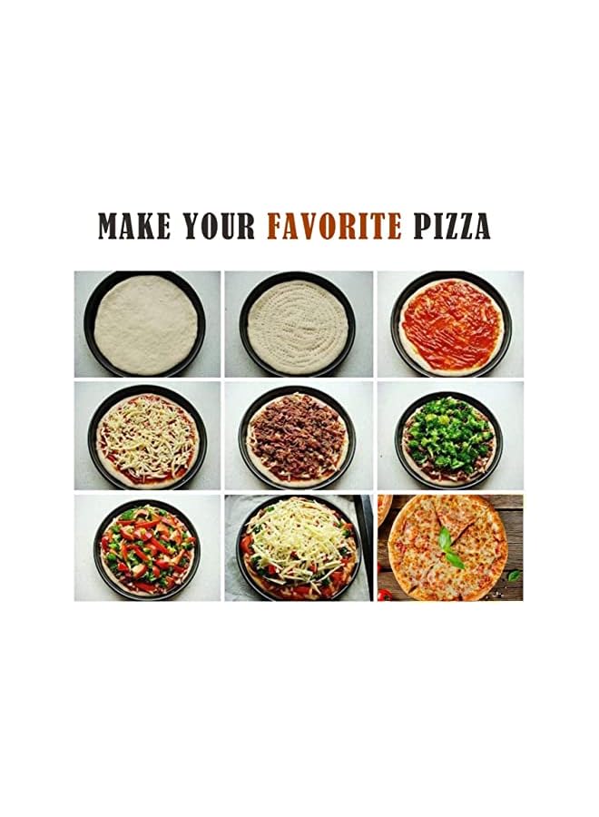 Pans with Holes 12 inch Perfect Results Premium 2 Pack Non-Stick Bakeware Pizza Crisper Pan with Pizza Cutter for Home Kitchen - Image 4