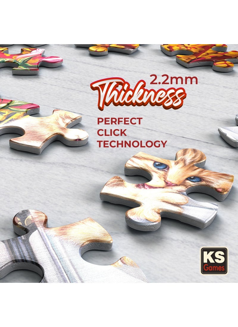 KS Games Kittens In The Writer#s Office 500 Piece Puzzle  - Image 2