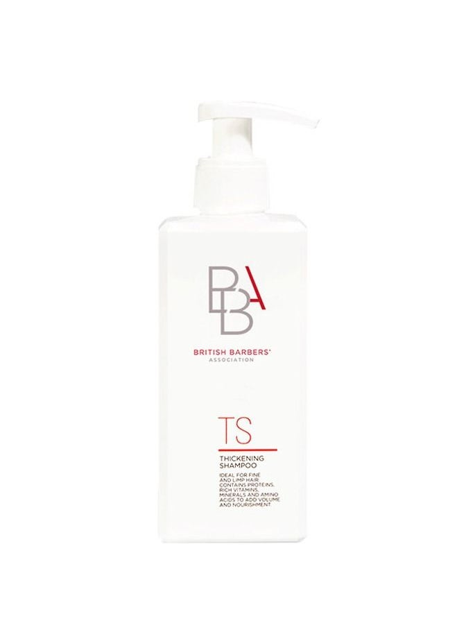BBA MENS GROOMING BBA Thickening Shampoo, 290ml, Hair Strengthening Shampoo with Wheat Protein, Caffeine, and Amino Acids for Volumizing Fine and Limp Hair 
