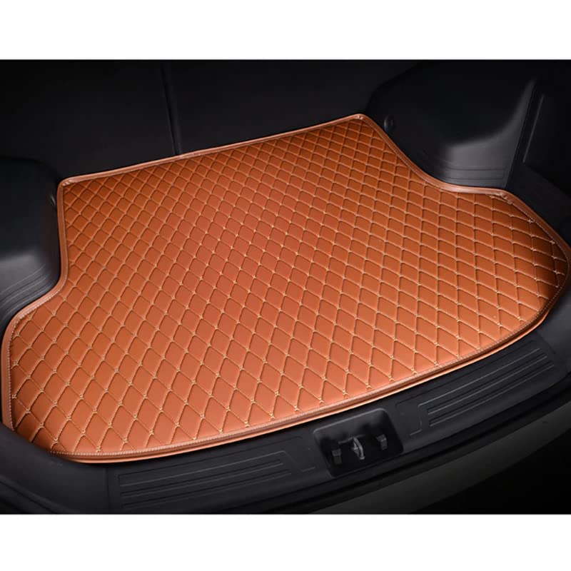 AutoZing® 7D Car Trunk/Boot/Dicky Mat Compatible with Maruti Suzuki Grand Vitara 2022 PU Leatherette 7 Layer Protection Anti Skid Car Accessories Tan - Image 1