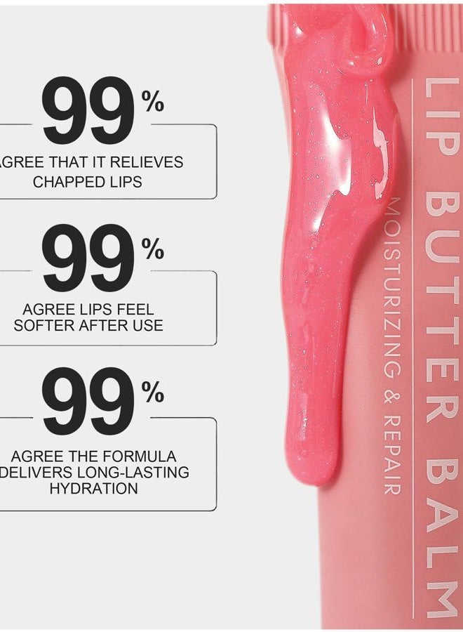 Petansy Tinted Lip Butter Balm 4 Pcs Moisturizing Natural Lip Balm Contains Shea Butter Hydrating Lip Balm Lip Care For Dry Lips - Image 2
