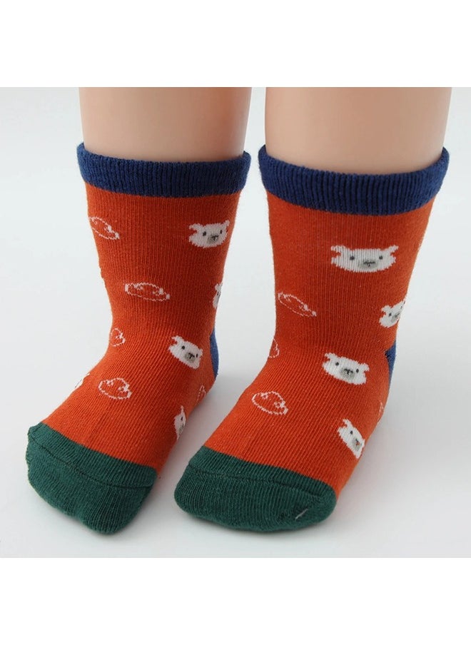 Generic 12 Pairs Baby Socks Cotton Non-Slip Striped Kids Socks Boys' Socks Girls' Socks Multicolor  - Image 5