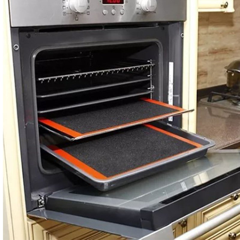 Perforated Silicone Baking Mat: 30x40cm Nonstick Heat Resistant Fiberglass Mat - Even Heat Distribution Reusable Mat for Home Kitchen Pastry Cookie Pizza Baking - Image 5