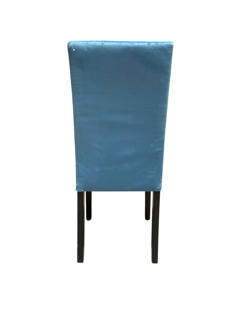 Generic Light Blue Fabric Dining Chair Set of 2  – Upholstered Wooden Chair – Elegant Seating for Dining Room or Living Area  - Image 4