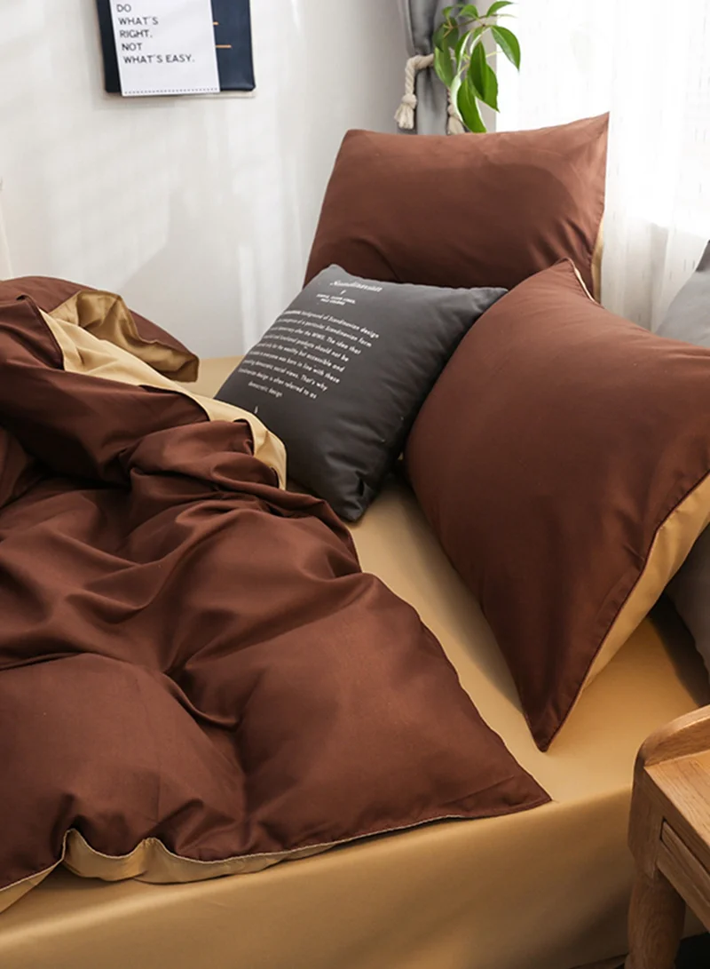 Sharpdo 4-Pcs Duvet Cover Set, Modal Quilt Cover Set, Bedding Set without Core, with 1 Quilt Cover (200 * 230cm) 1 Sheet and 2 Pillowcases, King Bed