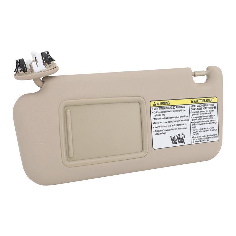 Car Sun Visor Gray Anti Glare Lightweight Rugged Side Sun Visor with Makeup Mirror Replacement for RAV4 - Image 2