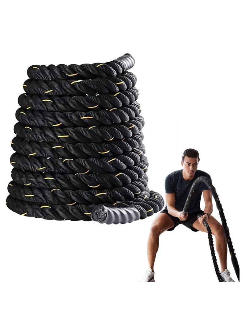 KUYING Sports Combat Rope 9M Heavy Workout Fitness Combat Rope 3.8cm * 9m full body Training equipment Rope Strength Building Muscle Training Rope Core Aerobic Cross Fit Arm Twist rope for home gym outdoors  - Image 2