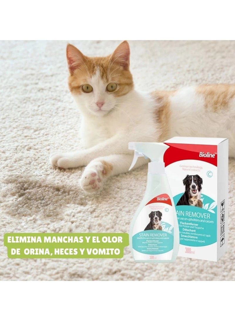 Bioline بخاخ مزيل البقع من على الأسطح والسجاد للقطط والكلاب 2X300 مل - Image 2
