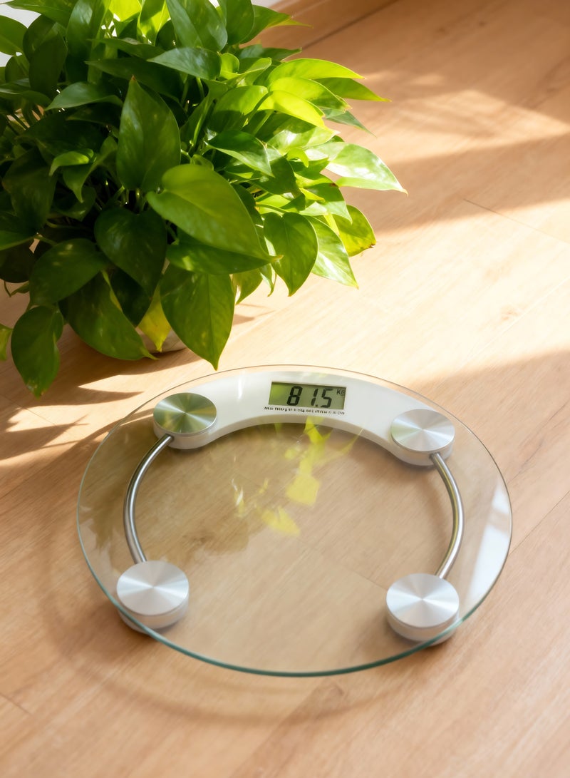 Focus 2011A1 Smart Digital Scale with Tempered Glass Platform, Backlit LCD Display, High Precision 180 kg/396 lbs, Dual Unit kg/lb, Step-On Technology, Auto-Off Function, Non-Slip Feet – Suitable for Home, Gym, Bathroom, Hotels - Image 2