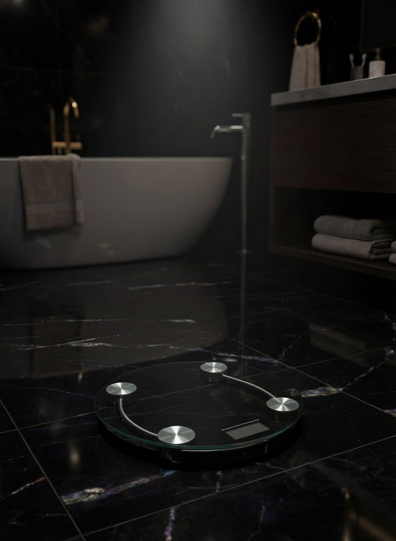 Focus 2011A1 Smart Digital Scale with Tempered Glass Platform, Backlit LCD Display, High Precision 180 kg/396 lbs, Dual Unit kg/lb, Step-On Technology, Auto-Off Function, Non-Slip Feet – Suitable for Home, Gym, Bathroom, Hotels - Image 4