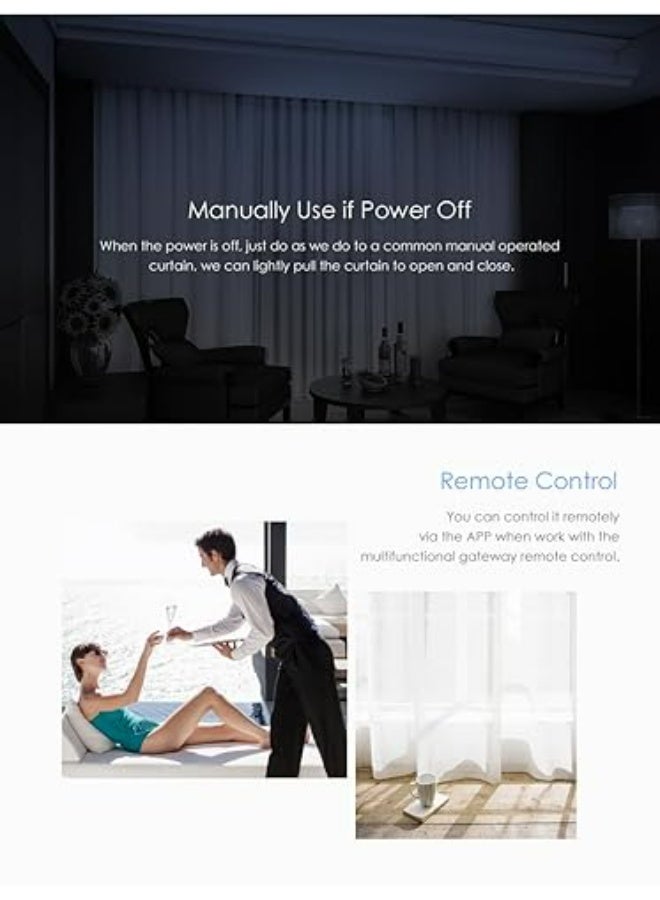 Aqara Smart Zigbee Electric Curtain Motor ZNCLDJ11LM Track Timing Automatic Rail Remote Control Voice Homekit - Image 2