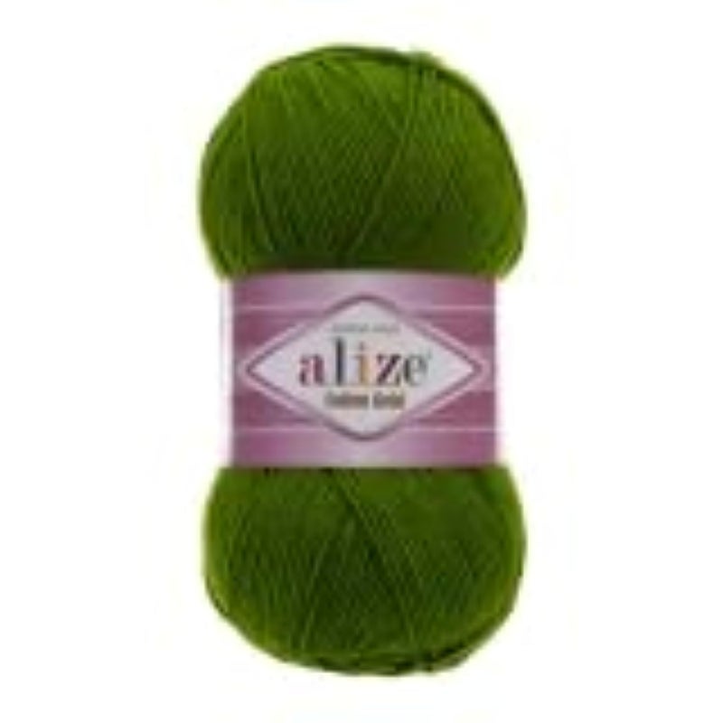 ALIZE 55% Cotton 45% Acrylic Alize Cotton Gold Yarn 1 Skein/Ball 100 gr 360 yds (35 - Green) - Image 5