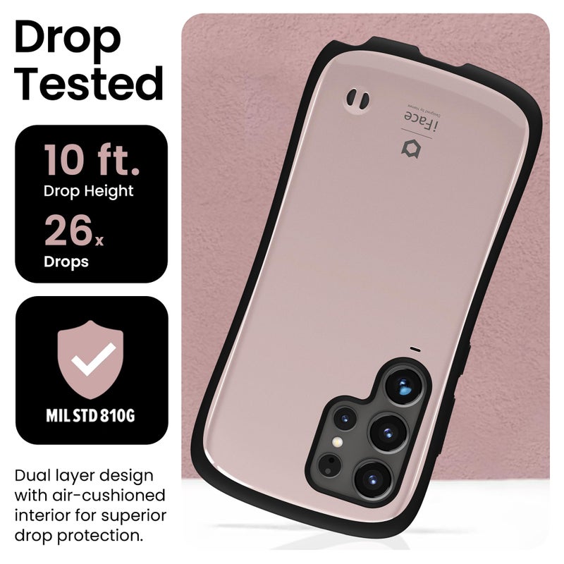 iFace First Class Case [ Compatible with Galaxy S24 Ultra ] â€“ Cute Shockproof Dual Layer [Hard Shell with Bumper] Heavy Duty Protective Cell Phone Cases [Drop Tested] - Rose Gold - Image 3