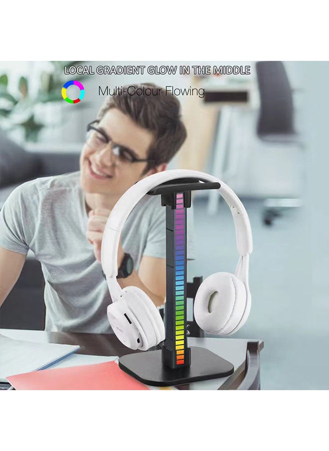 Sharpdo Luminous Game Headphone Stand Headphone Display Stand Detachable with USB Interface  - Image 2