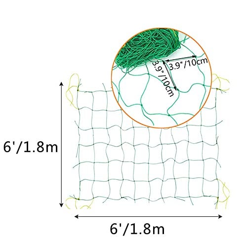 Yahpetes Garden Netting 1 Pcs Garden Climbing Net 6'X9' Plant Vine SupportClimb Net Heavy Duty Net Support for Climbing&Vining Plants (6'X9') - Image 2