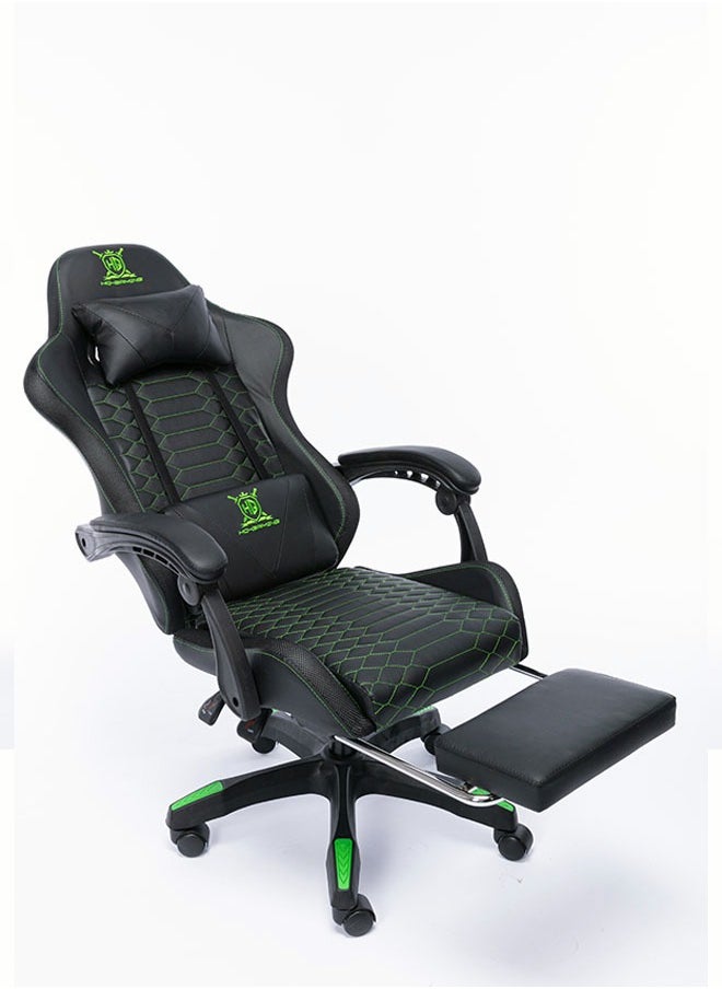 HQ Office Game Chair Pu Leather Computer Chair Comfortable Rotation Task Family Desk And Chair High -Back Straps Can Be Adjusted Black  - Image 4