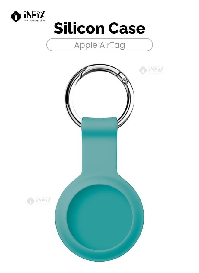 INEIX - Silicone Protective Case For Apple Airtag With keychain -Mint - Image 1