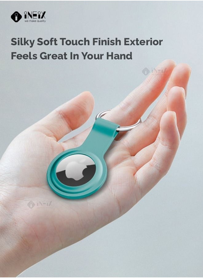 INEIX - Silicone Protective Case For Apple Airtag With keychain -Mint - Image 1