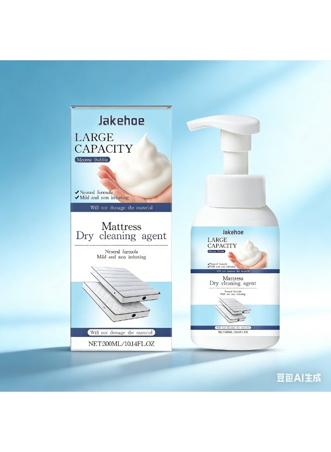 Jakehoe Mattress Dry Cleaning Agent - 300ML Large Capacity Mousse Bubble, Neutral Formula, Mild & Non-Irritating, Safe for All Mattress Types - Image 1