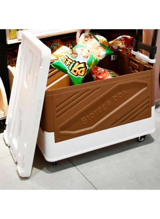 Manful Outdoor Camping Folding Storage Box Foldable Plastic Storage Bins with Wheels Easy to Assemble Storage Containers - Image 5