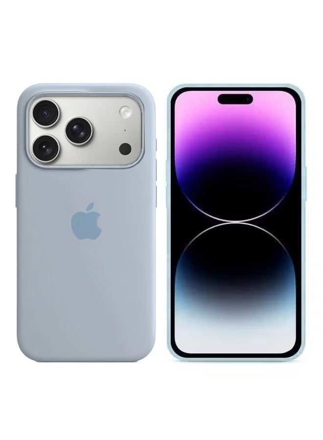 KASTWAVE iPhone 17 Pro Max Silicone Case Cover, Liquid Gel Soft Ultra Slim Shockproof Back Cover Full Body Protection, Easy To Disassemble – Baby Blue - Image 2