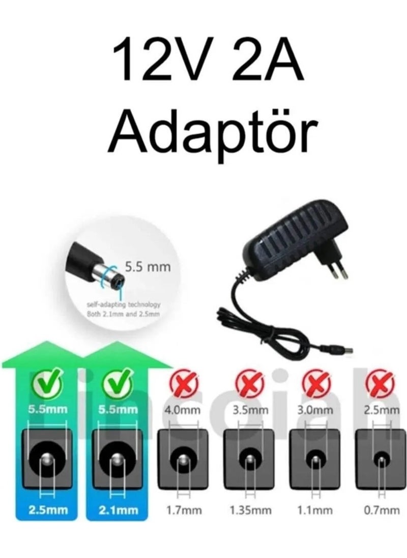 Modem Adapter 12V 2 Ampere 12V 2A with Electronic Circuit Transformer