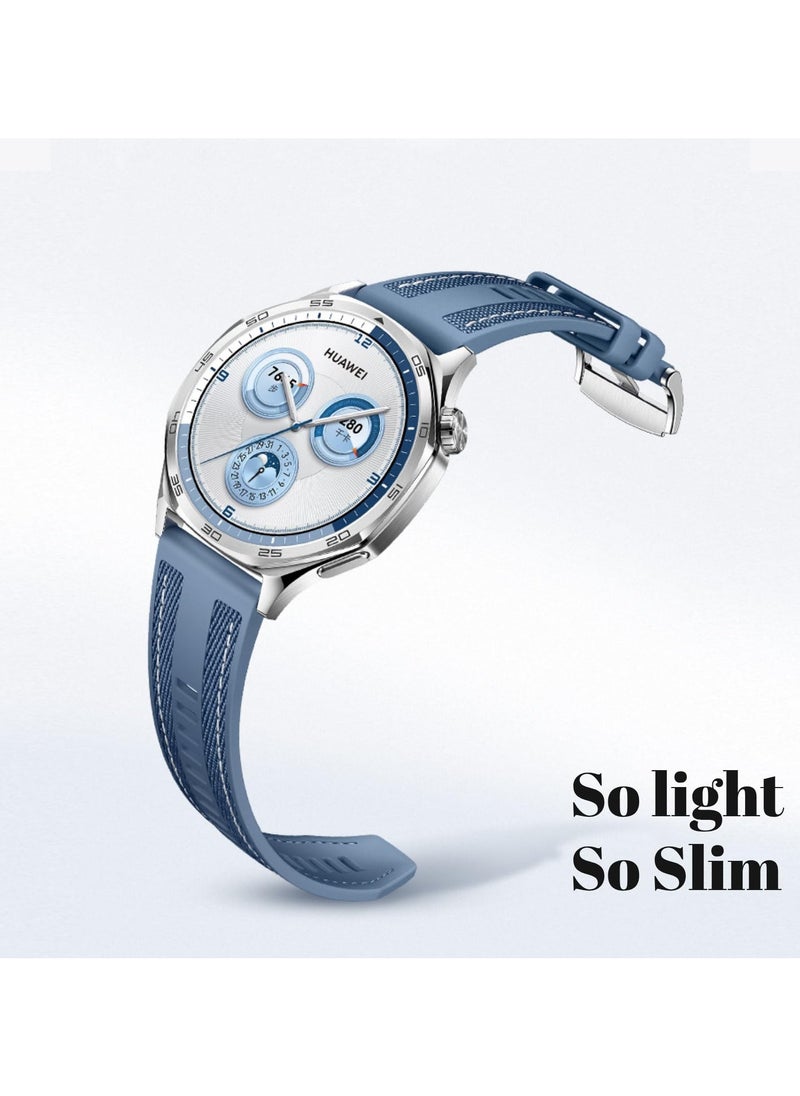 Anmi Band Compatible with Huawei Watch GT5/GT5 Pro 2024 46mm/GT4/GT4 Pro/GT3/G3 Pro 46mm/Huawei Watch 4/4 Pro Stap, 22mm Nylon Silicone Composite Material Replacement Strap Men Women  - Image 5