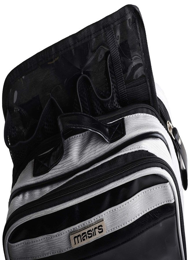 Masirs Cosmetic Toiletry Travel Bag - Zippered Pockets will Keep Cosmetics and Toiletries Organized while Traveling. Portable Hanging Shower Caddy Insert with Mesh Pockets and Toothbrush Holder. - Image 5