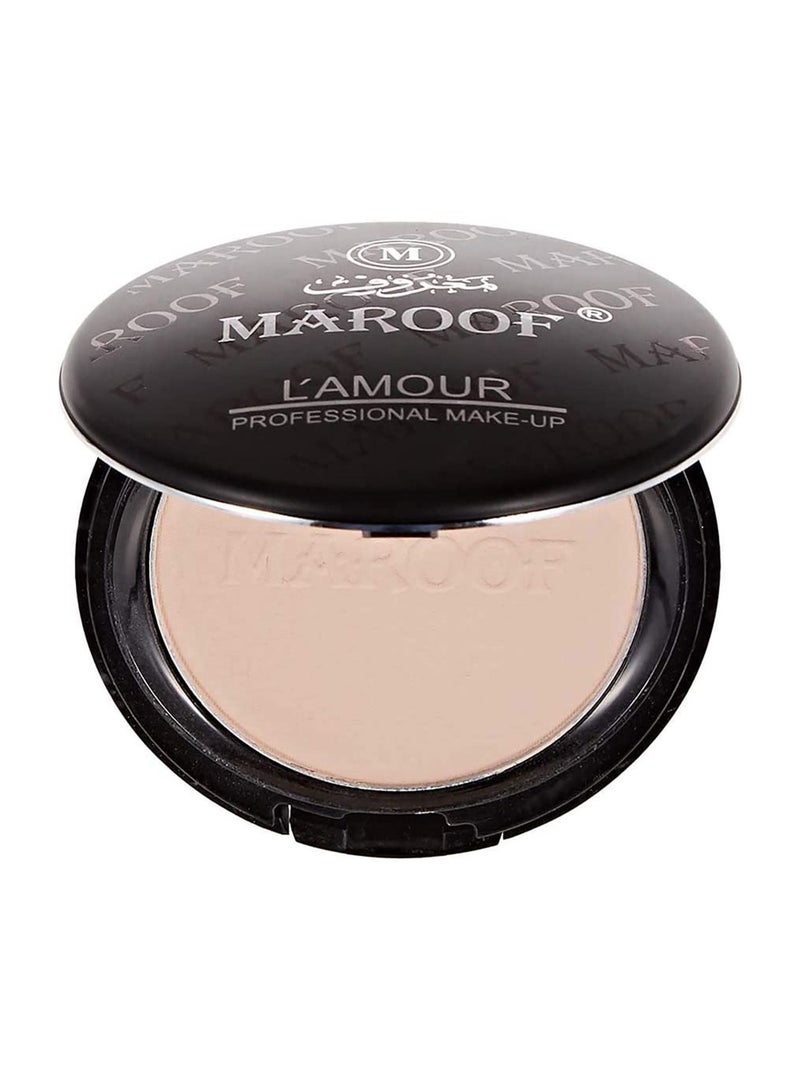 MAROOF ماروف لامور بودرة مكياج مضغوطة احترافية 12 جرام - Image 1