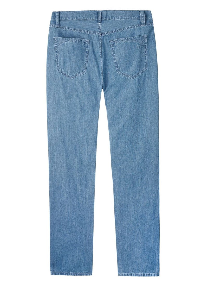 GIORDANO Men's Mid Rise Slim Fit Zipper Jeans - Image 2