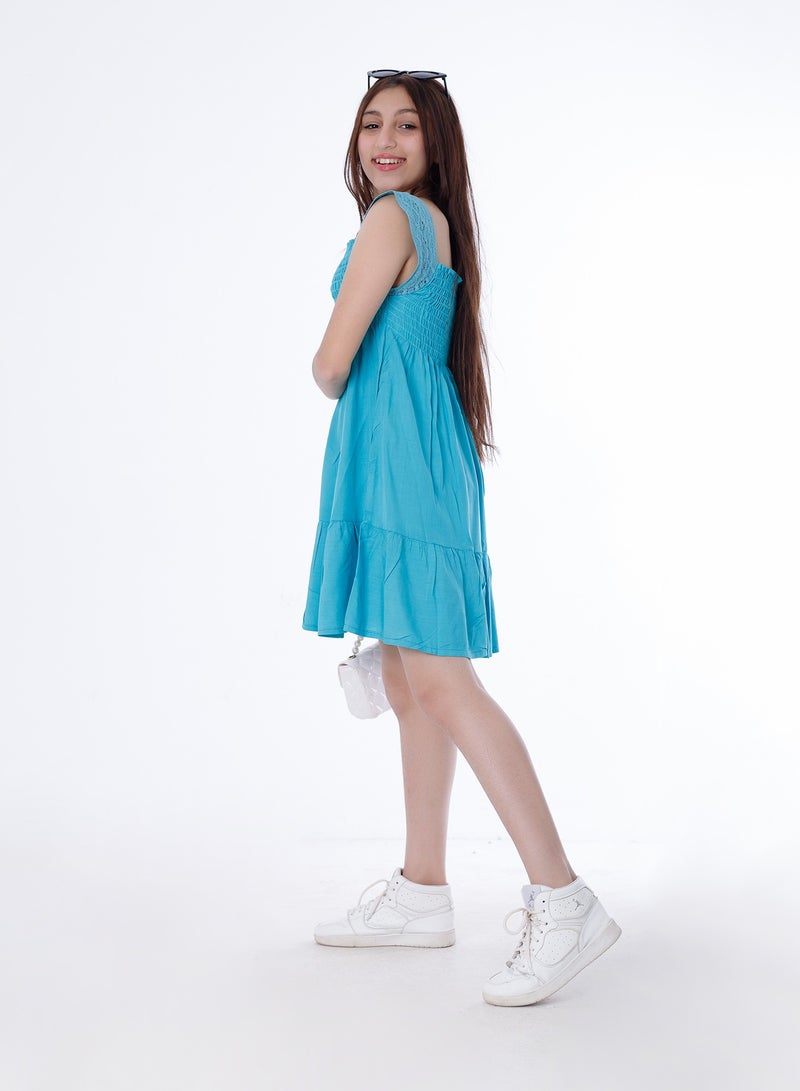 BEBO Girls Dress Blue  - Image 2