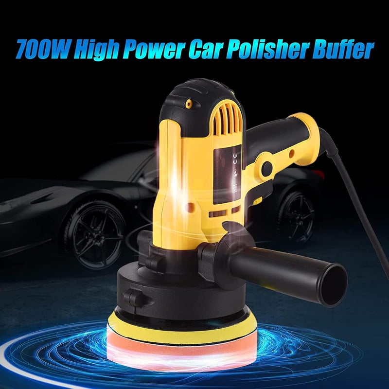 700W Polisher Machine Kit, Variable Speed Car Buffer Polisher, Home Diy Polisher Car Buffer Polisher Waxer Kit, For Car Sanding Polishing Waxing Sealing Glaze - Image 4