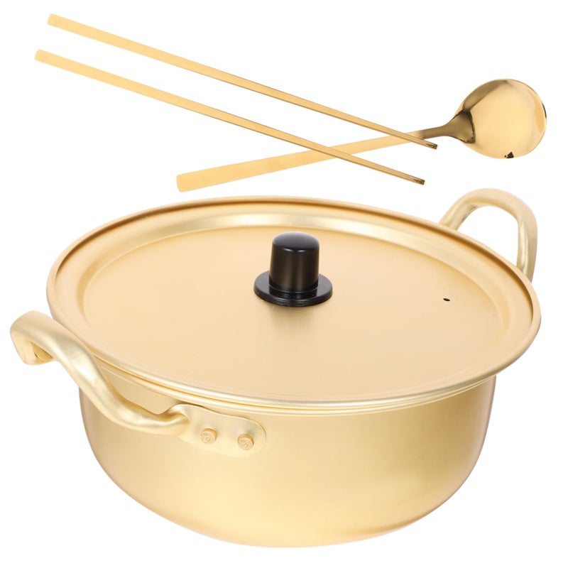 2 Piece Dual Handle Ramen Pot Set for Instant Noodles Ergonomic Household Cooking - Image 2