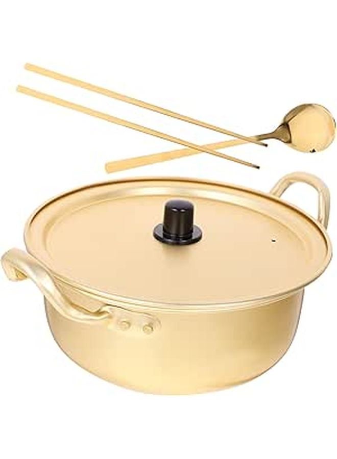 2 Piece Dual Handle Ramen Pot Set for Instant Noodles Ergonomic Household Cooking - Image 1