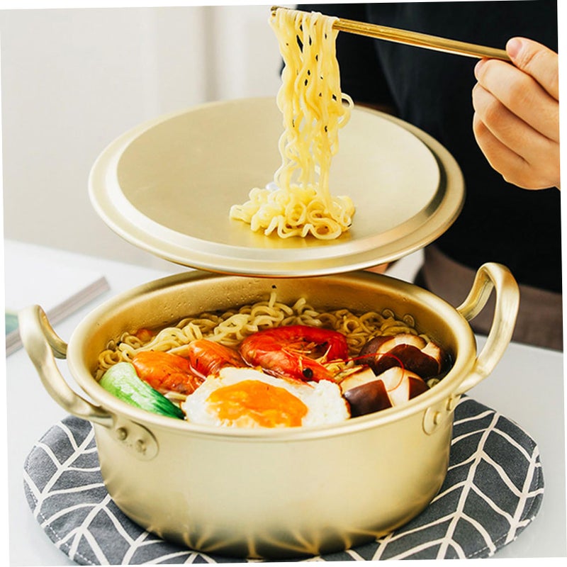 2 Piece Dual Handle Ramen Pot Set for Instant Noodles Ergonomic Household Cooking - Image 5
