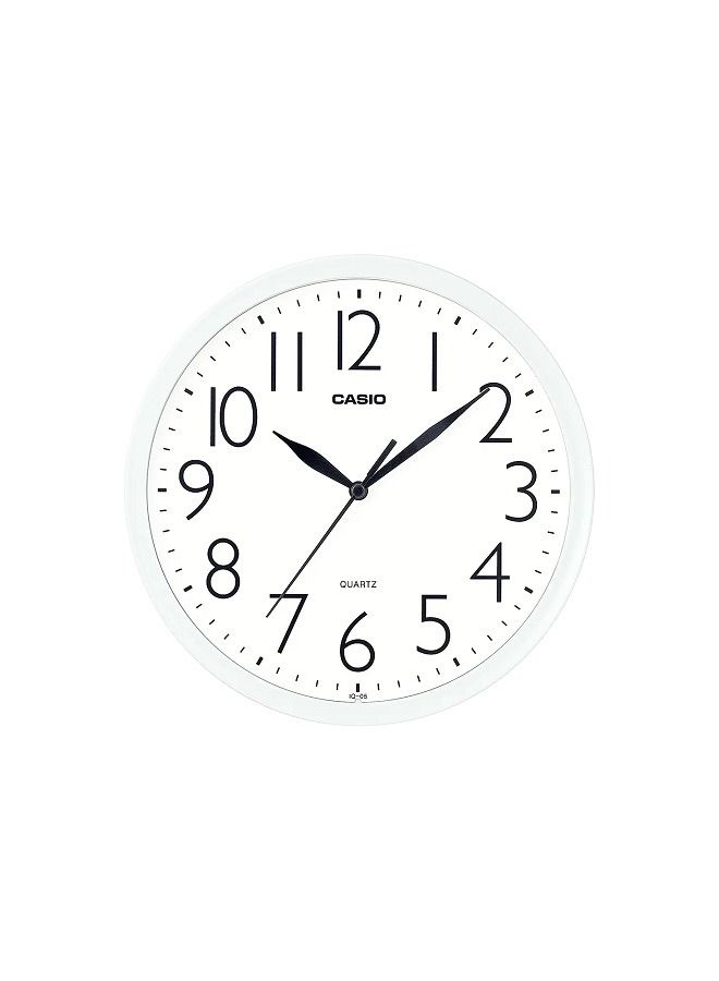 كاسيو ساعة حائط أنالوج قرص أبيض مادة راتنج IQ-05-7DF