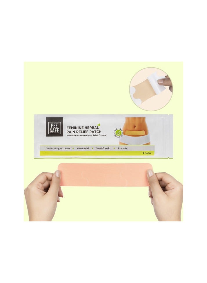 PEE SAFE Feminine Herbal Pain Relief Patches 5 Pcs - Image 3