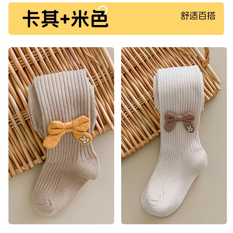 Girls Pantyhose Thin Children'S Leggings Baby Socks Baby White Cotton Socks Leggings - Image 1