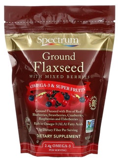 Spectrum Essentials Ground Flaxseed with Mixed Berries 12 oz (340 g) 