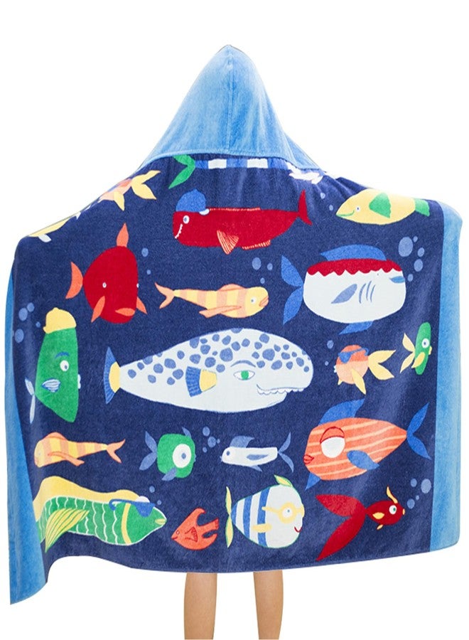 Bavilk Kids Bath Towels, Kids Towel Girls Boys Hooded Beach,Bathroom,Pool Swim Towels 30 × 50 INCH Large Size Ultra Absorbent Cute Cartoon Animal Full Vitality 100% Cotton Wearable Wrap for Child - Image 1