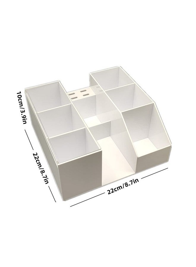 LIXIMMAZN Acrylic Large Capacity Makeup Organizer, Grafting Beauty Extension Supplies Lash Storage Display, Eyelash Storage Case Brush Tweezers Cosmetic Holder (White) - Image 4